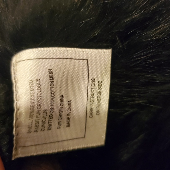 June Black Rabbit Vest*NEW - Picture 5 of 5